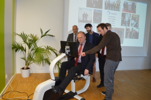Ministerpräsident Haseloff zu Besuch bei neotiv GmbH (c)neotiv